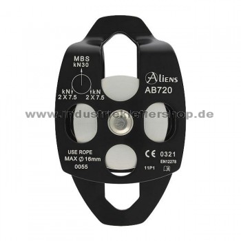 Big Double Pulley - Schwarz