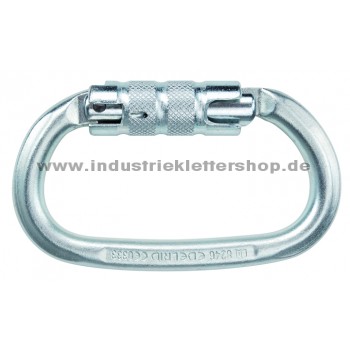 Steel Oval - Twistlock -Stahl - 2-Wege Karabiner
