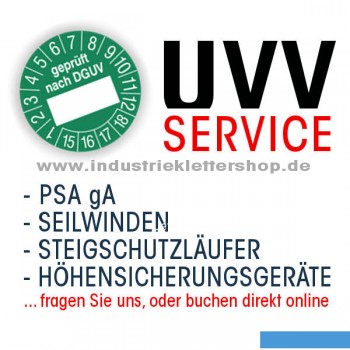PSA Prüfung UVV im Industrieklettershop.de