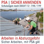 Grundkurs - Höhenrettung - PSAgA Unterweisung - DGUV-R-112-198&199